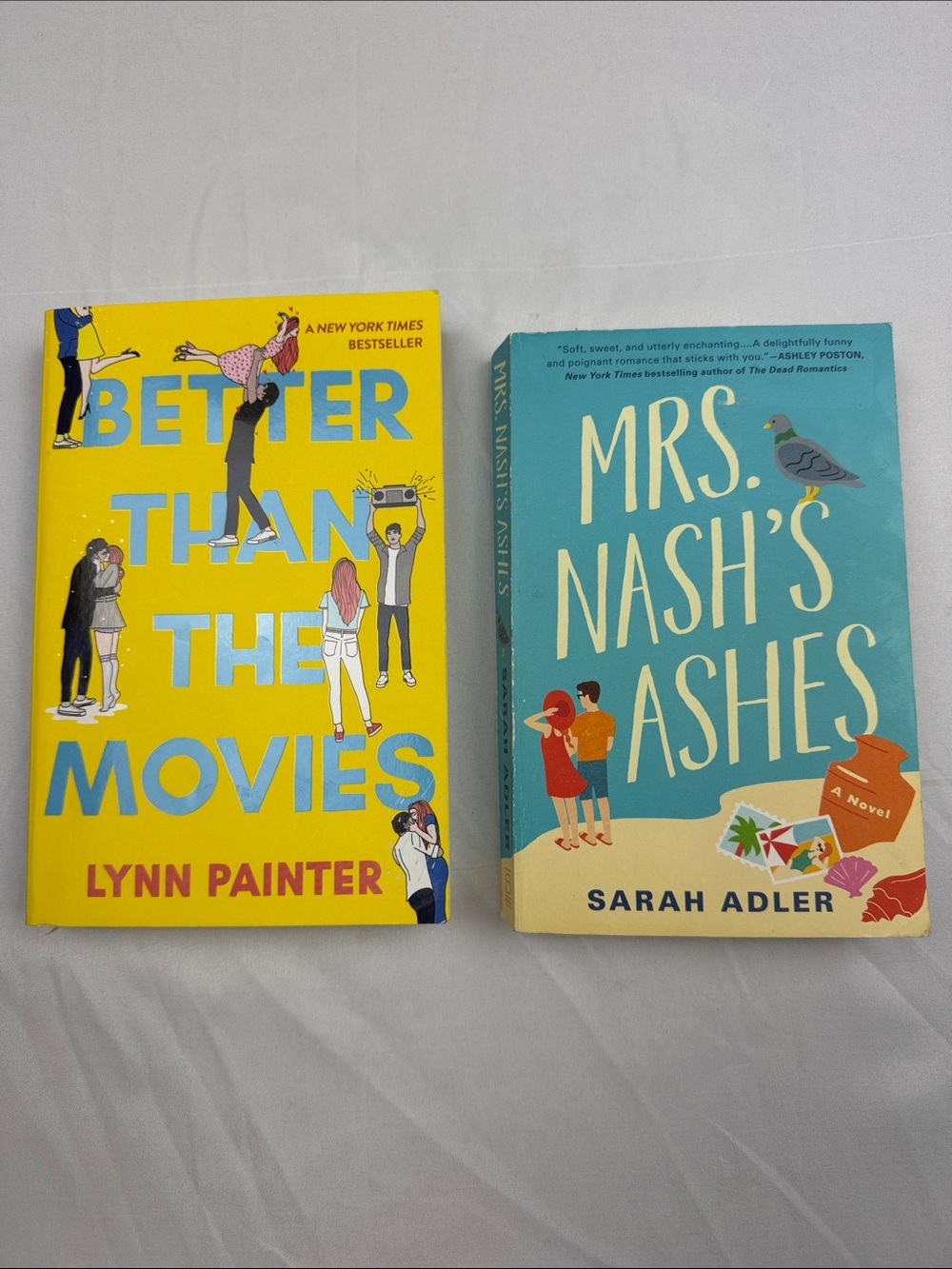 “Better Than the Movies”,by Lynn Painter & “Mrs.Nash’s Ashes”,by Sarah Adler